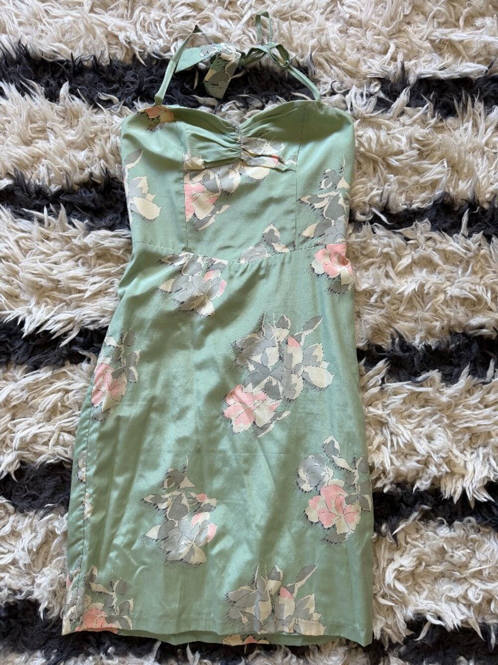 Vintage Betsey Johnson Pin-Up Floral Dress, Sz 6
